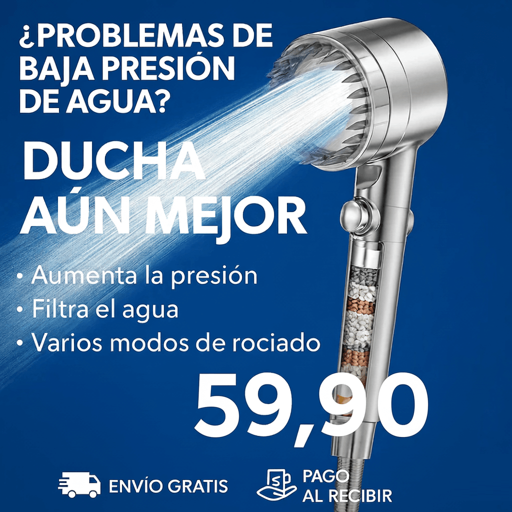 DUCHA ALTA PRESIÓN: CONVIERTE TU BAÑO EN UN SPA EN MINUTOS